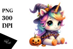 Cute Baby Unicorn Halloween | Sublimation | Clipart Product Image 1
