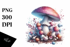 Detailed Shiny Mushroom PNG Product Image 1