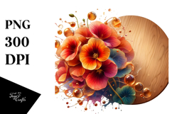 Abstract Glossy Nasturtium Product Image 1