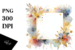 Abstract Colorful Horizontal Frame | Clipart Product Image 1