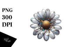 like Daisy with Metallic Insertions, PNG Product Image 1