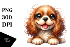 Happy Cocker Spaniel PNG Product Image 1