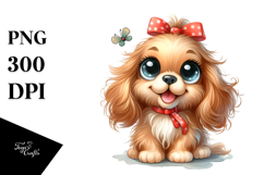 Happy Cocker Spaniel PNG Product Image 1