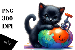 cute cat pumpkin | Clipart Product Image 1