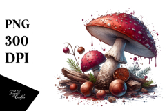 Detailed Mushroom Summer PNG Product Image 1