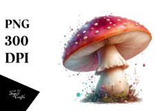 Detailed Mushroom Summer PNG Product Image 1