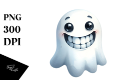 Funny Halloween Ghost, PNG Product Image 1