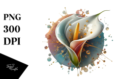 Abstract Calla Lily PNG Product Image 1