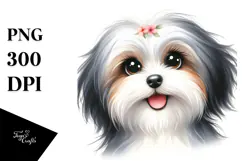 Cute Havanese, High-Res PNG Product Image 1
