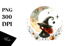 Vintage Quirky Witch, PNG Product Image 1
