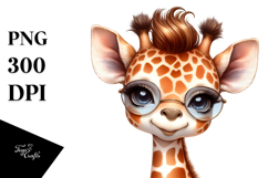 Cute Baby Giraffe PNG Product Image 1