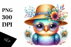 Colorful Baby Peacock Sun Clipart Product Image 3