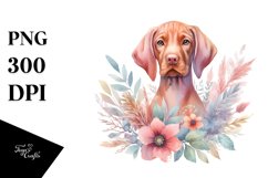 Cute Vizsla Watercolor Clipart Product Image 3