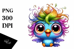 crazy Small Baby Hummingbird Clipart Product Image 3