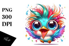 crazy Small Baby Hummingbird Clipart Product Image 3