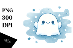 Funny Cute Ghost, Transparent PNG Product Image 1