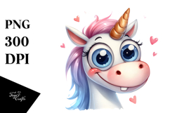 Detailed Happy Unicorn PNG Product Image 1
