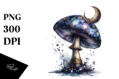 Glossy Celestial Mushroom PNG Product Image 1