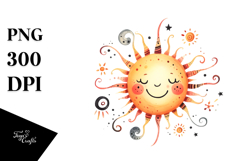Whimsical Sun PNG Product Image 1