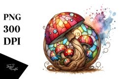 Magical Wooden Stained Mushroom Product Image 1