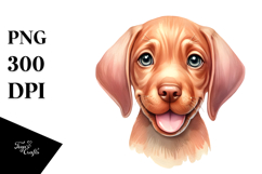 Cute Vizsla Smiling PNG Product Image 1