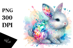 Colorful Bunny Diamonds PNG Product Image 1