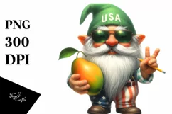 Gnome with Sunglasses and Beach Wear Clipart Product Image 1