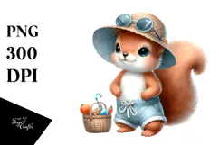 Cute Baby Squirrel, Transparent PNG Product Image 1