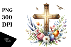 Easter Cross, Spiritual PNG Product Image 1