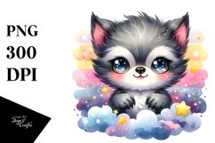 Colorful Baby Wolverine Clipart Product Image 1