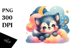 Colorful Baby Wolverine Clipart Product Image 1