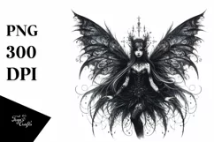 Detailed Gothic Fairy PNG Product Image 3