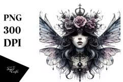 Detailed Gothic Fairy PNG Product Image 1