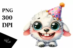 Funny Baby Dog with Party Hat | Clipart Product Image 3