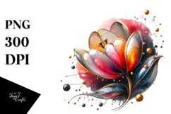 Colorful Tulip Made of PNG Product Image 1