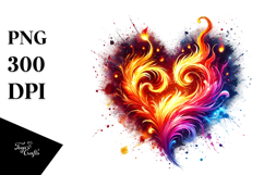 Colorful Floral Heart Product Image 1