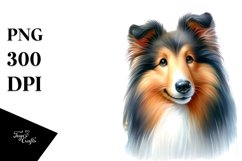 Colorful Collie | Sublimation | Clipart Product Image 1