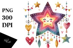 Star Hearts PNG Product Image 1