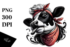 Silly Holstein Cow PNG Product Image 1