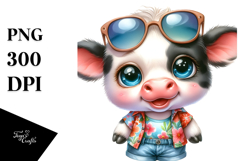 Cute Baby Cow PNG Product Image 1