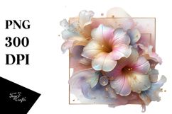 Abstract Pastel Petunia, PNG Product Image 1