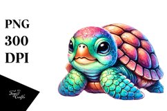 Vibrant Baby Turtle PNG Product Image 1