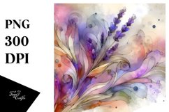 Abstract Stained Lavender | Sublimation | Clipart Product Image 1