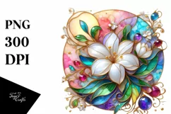 Watercolor Luxury Flower Splash Clipart Product Image 3
