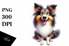 Crazy Collie, Popping Eyes | Sublimation | Clipart Product Image 3