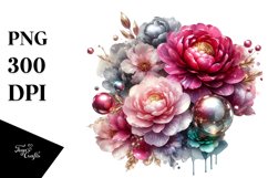 Shiny Peonies Clipart Product Image 3