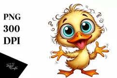 Colorful Small Baby Duck Clipart Product Image 1