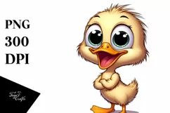 Cute Cartoon Baby Duck PNG Product Image 1