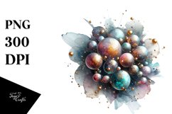 Cosmos Golden Insertions | Sublimation Clipart Product Image 1