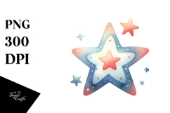 Simple Colorful Star PNG Product Image 1